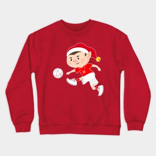 Switzerland football Christmas elf. Football World Cup soccer T-Shirt Crewneck Sweatshirt